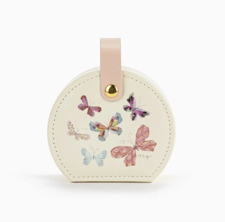BUTTERFLY TRAVEL JEWELRY CASE