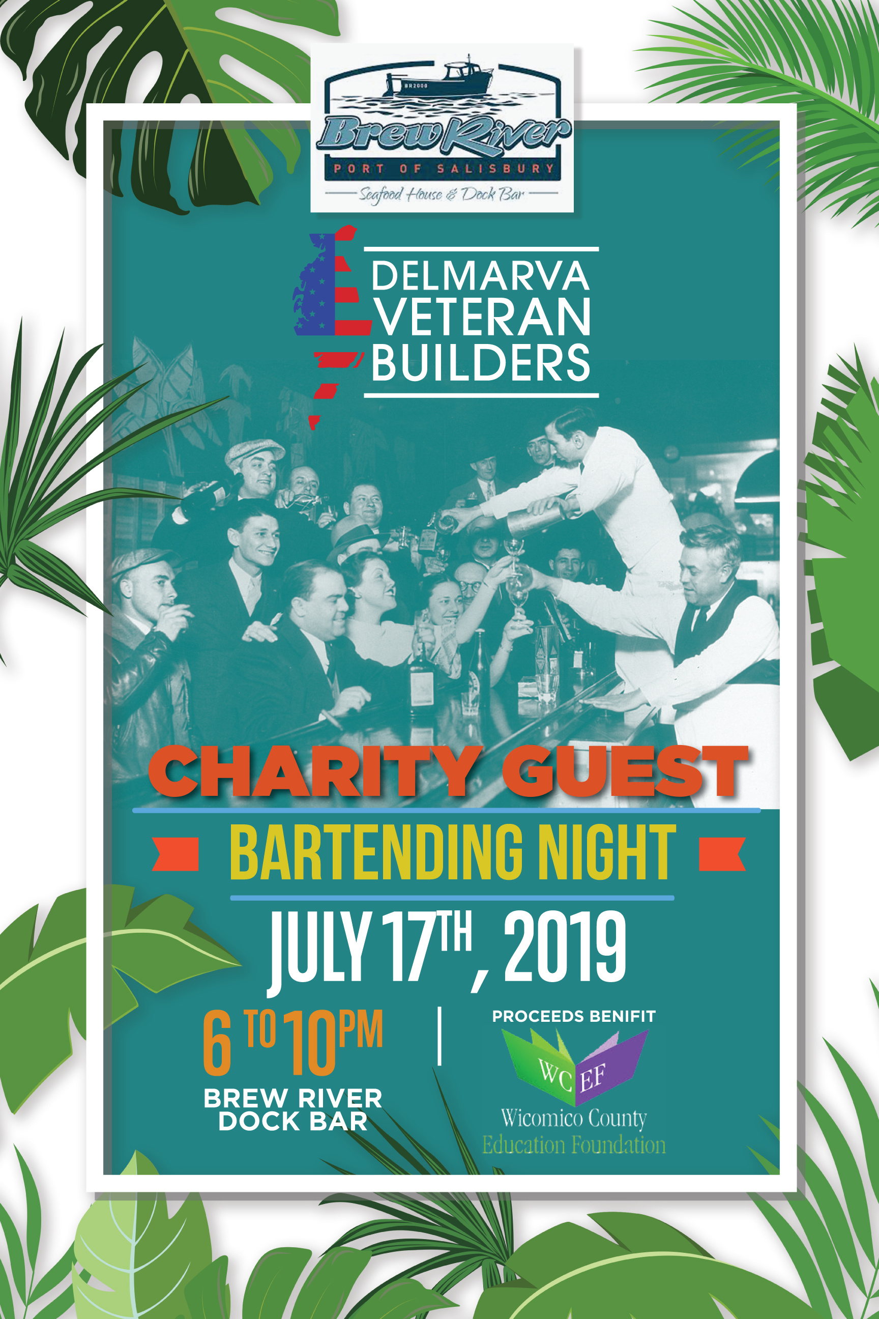 DVB Charity Guest Bartending Night at Brew River
