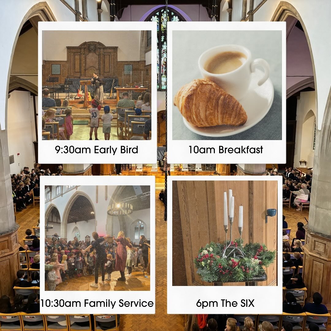 Join us for the first Sunday of Advent as we think about preparation.
9:30am - Early Bird Preschool Service
10am - Breakfast
10:30am - All Age Communion Service
6pm - The SIX &amp; Youth

#church #churchfamily #churchofengland #southwarkdiocese #wors