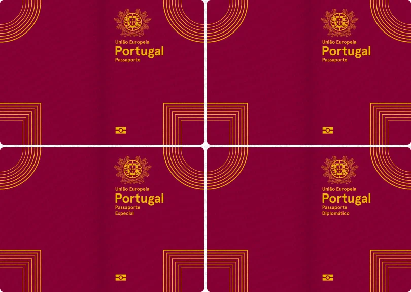 O design da capa confere uma singularidade particular ao novo passaporte. Vários passaportes dispostos de forma contígua e em registo formam o escudo nacional estilizado. A temática do novo passaporte eletrónico português pretende honrar o admirável legado do património material e imaterial português classificado pela UNESCO. The cover design gives a particular uniqueness to the new passport. Several contiguously arranged passports form the stylized national emblem. The theme of the new Portuguese electronic passport intends to honour the admirable legacy of Portuguese material and immaterial heritage classified by UNESCO.