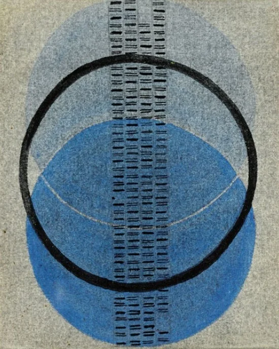 Collona Sonora (Soundtrack), tempera on canvas (1967) by Bice Lazzari ©Sotheby’s