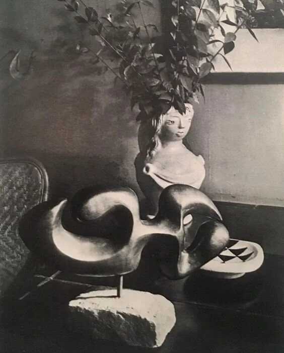 Ceramics by Georges Jouve at a collectors home in Paris