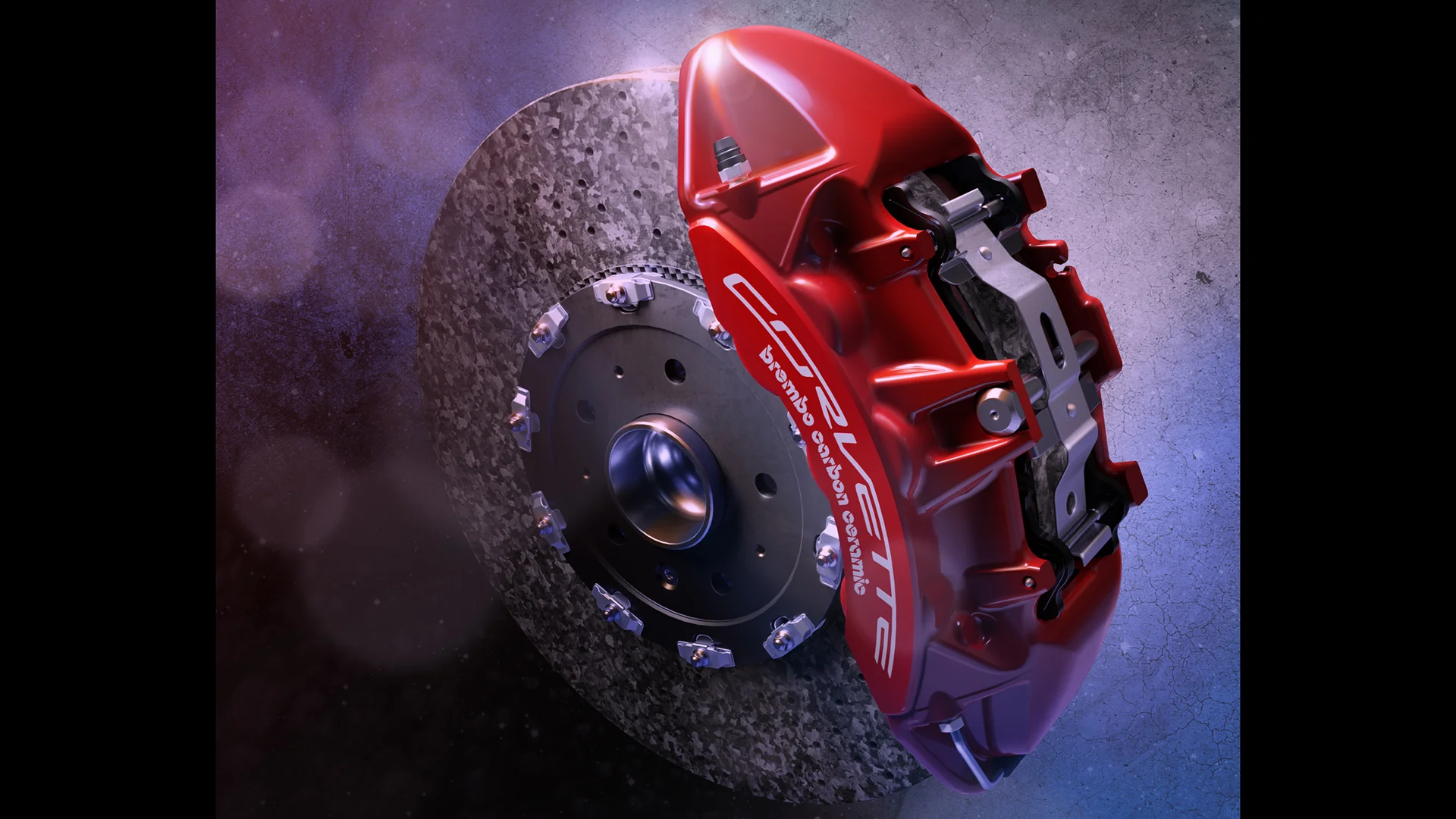 Corvette Carbon Brake CGI