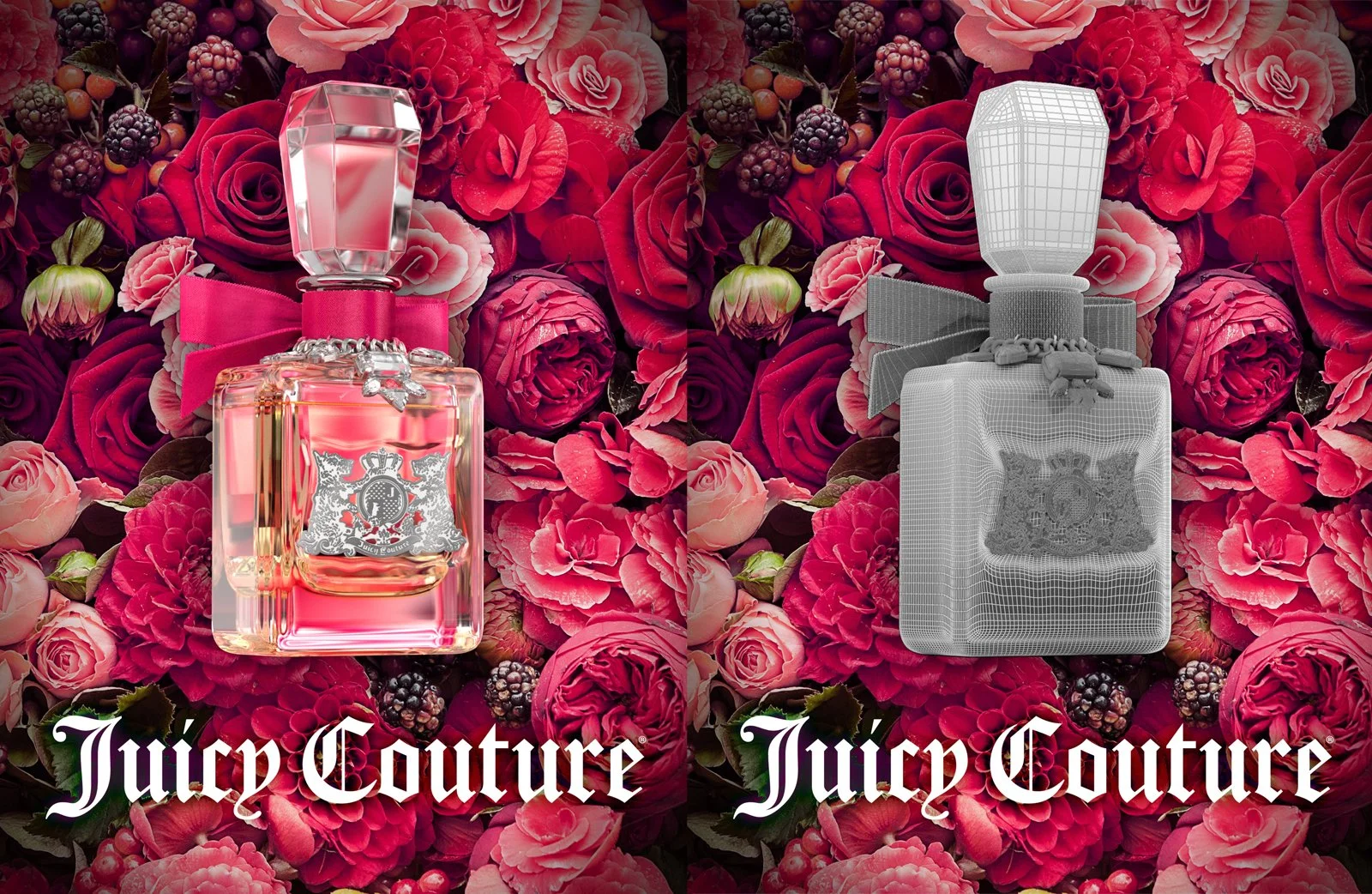 Juicy Couture Modeling, Rendering and Retouching