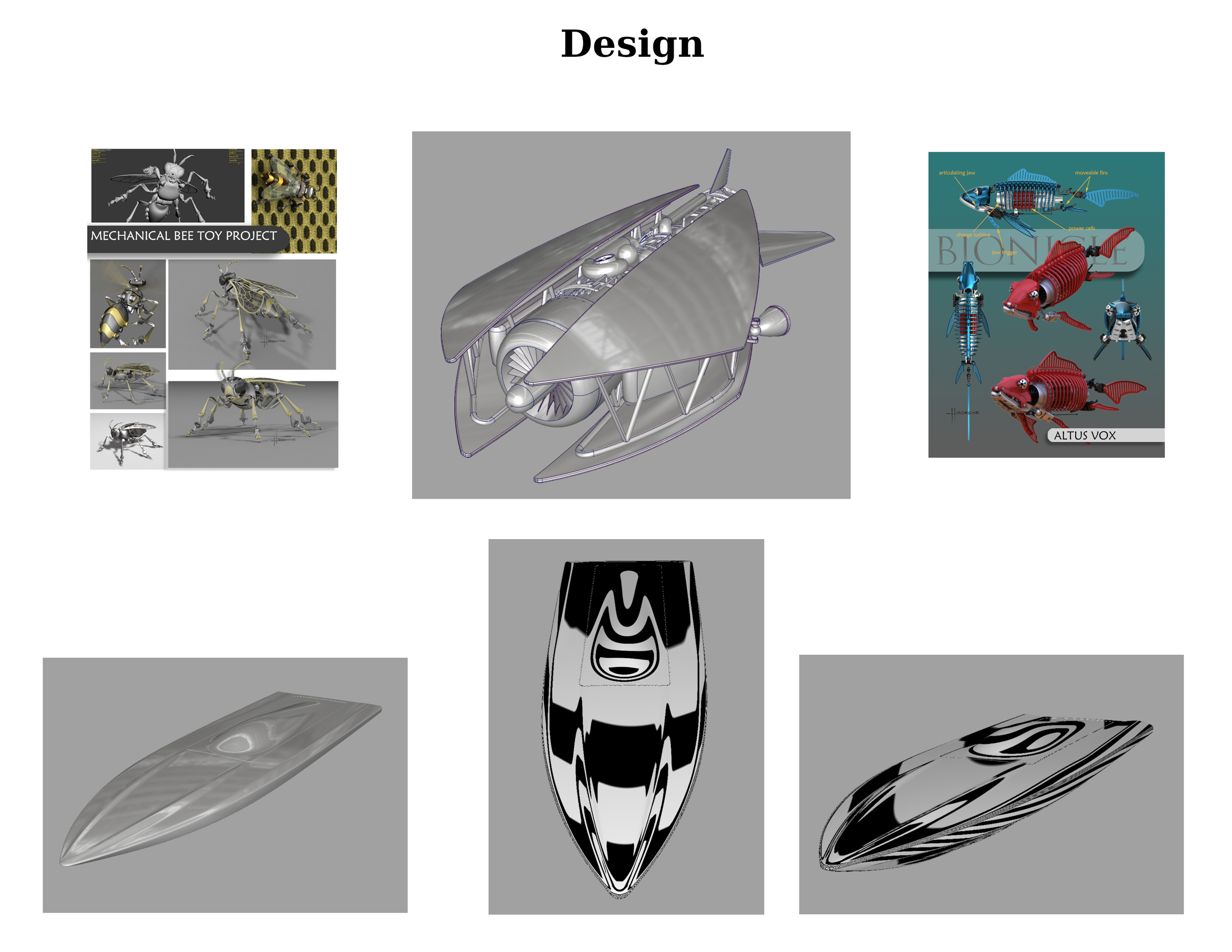 Various Design Models and works done in 3d