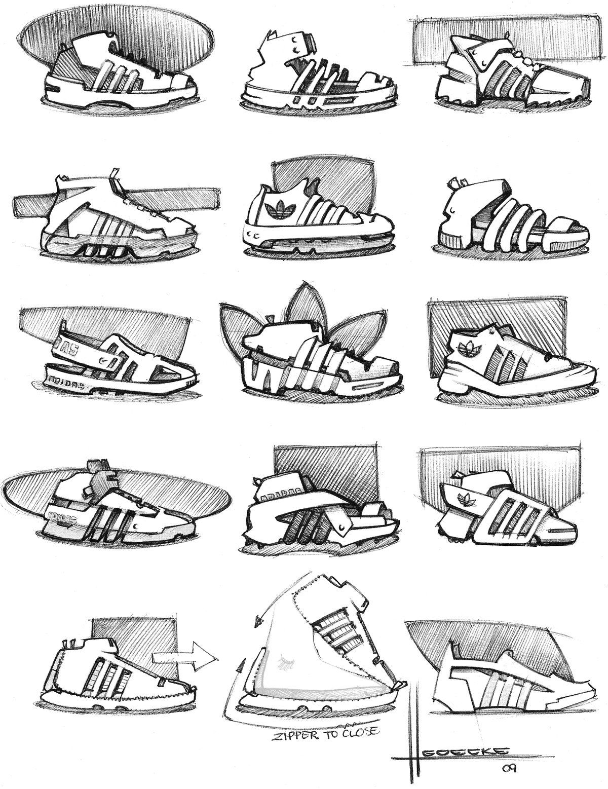 Design Sketch Ideation for Adidas