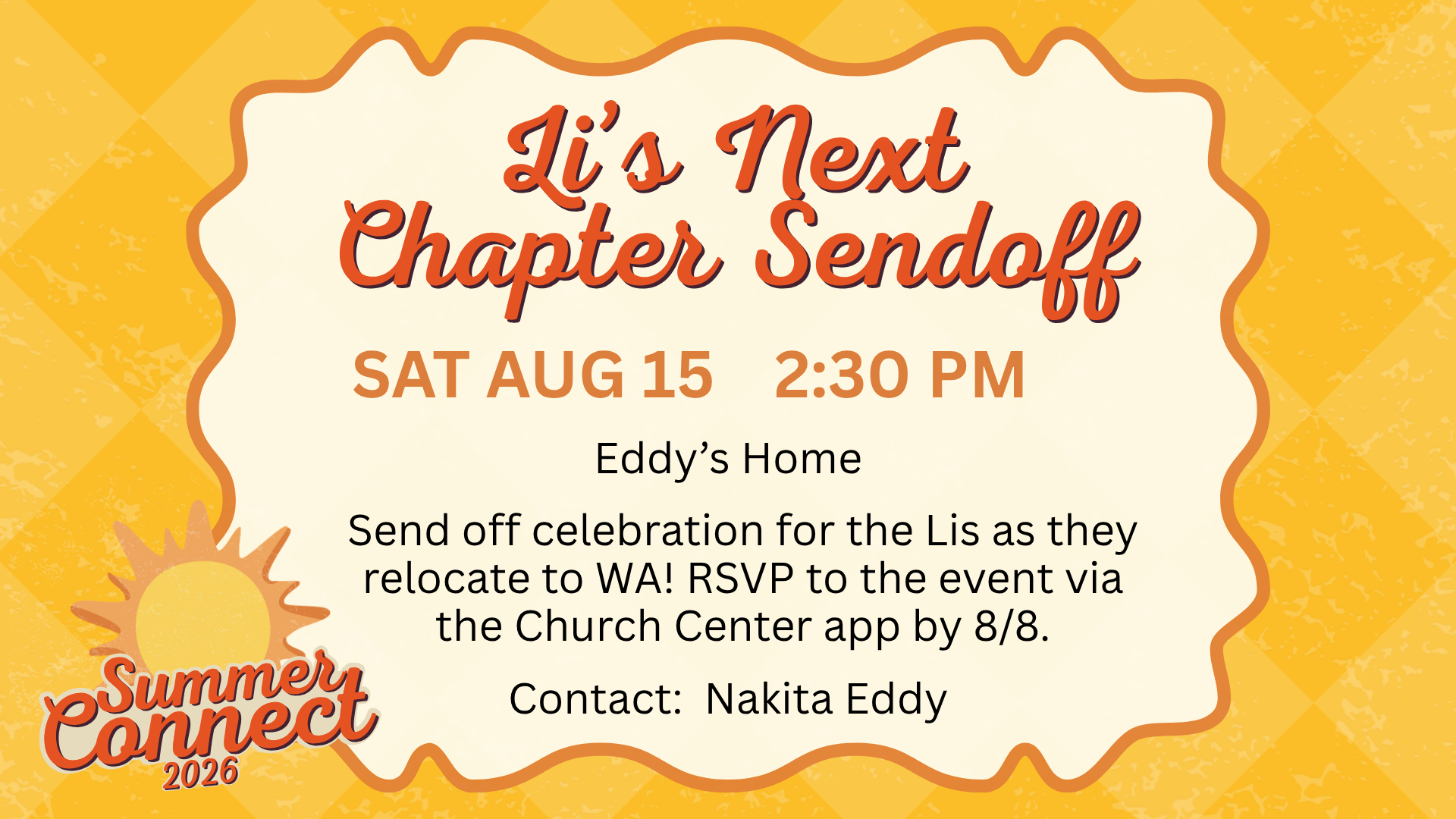 Li's Next Chapter Sendoff
