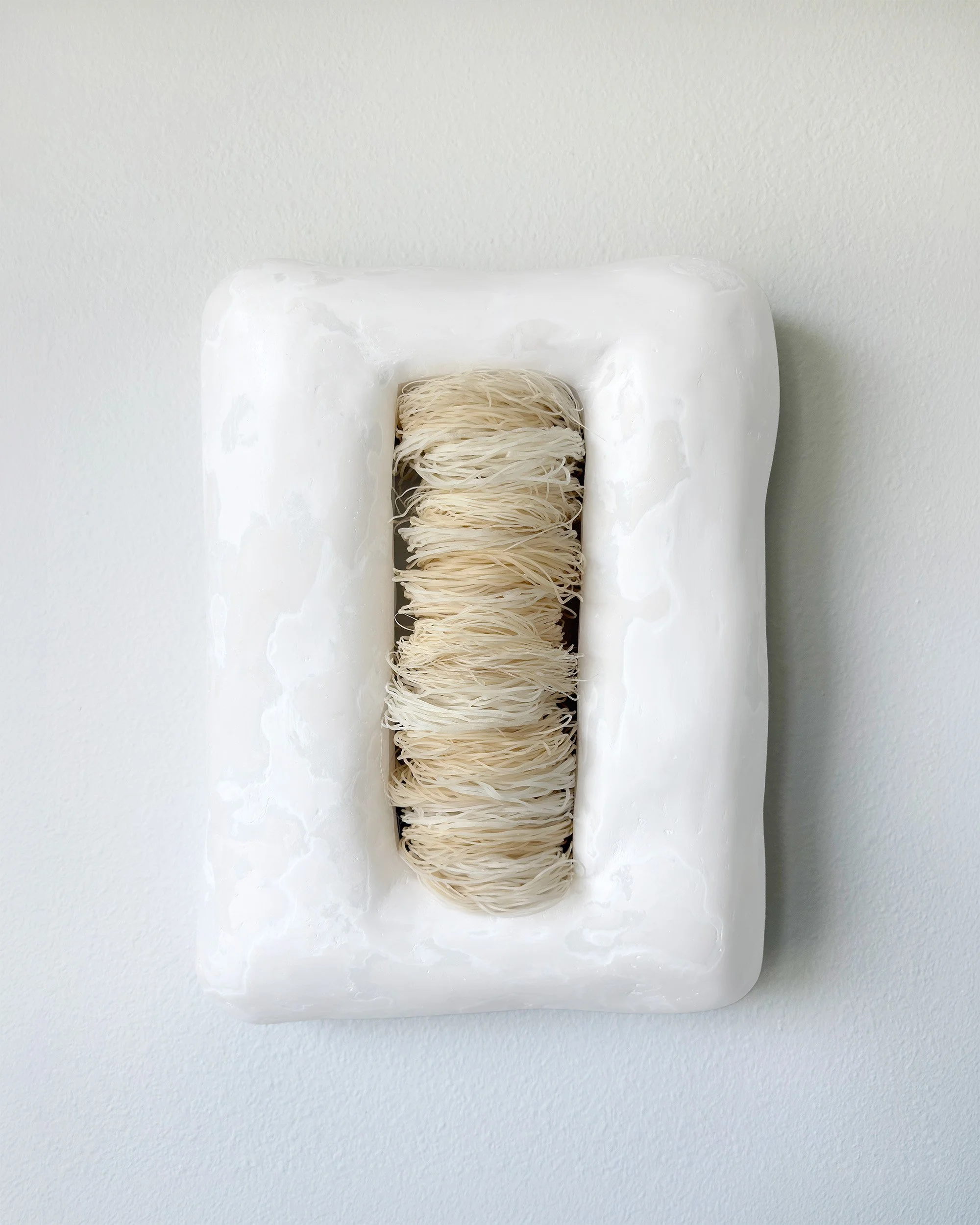 15 Modesty
2026
Plaster, clay, bio-plastic
17.5 x 13.5 x 4 in.