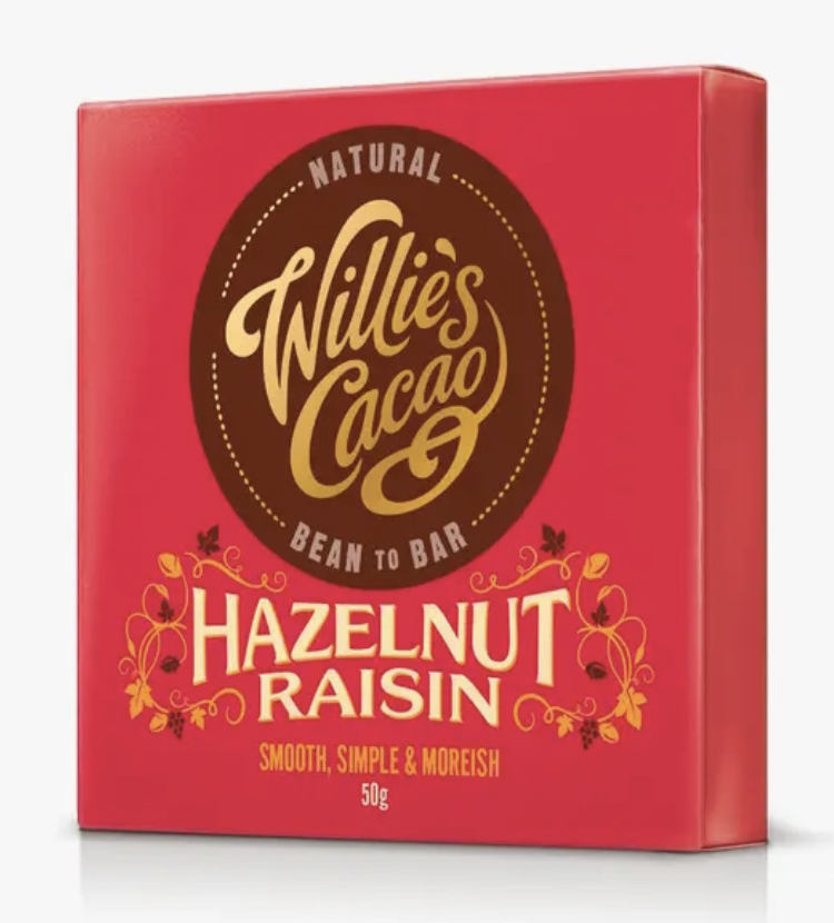 Willie's Cacao Hazelnut Raisin 100%