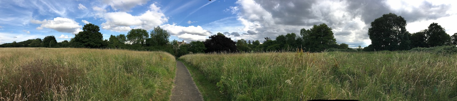 LOOKING FROM ST PETER’S CHURCH TO LITTLE RISSINGTON VILLAGE