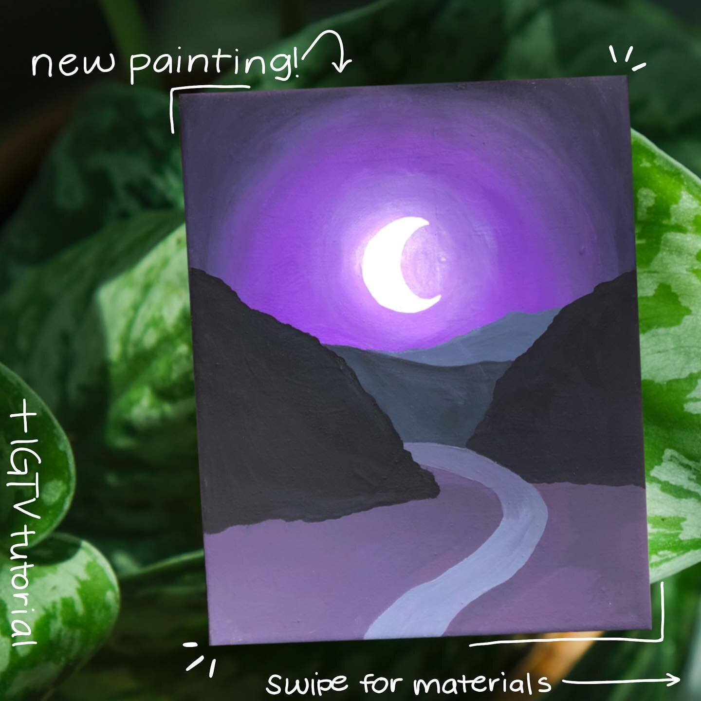 Was this semi-inspired by Harry Styles&rsquo; song &ldquo;Canyon Moon&rdquo;? 1000% yes. I think this will be the final piece in my astronomy set (don&rsquo;t worry, I&rsquo;ll always keep painting suns and moons😉). I move into my Miami apartment la