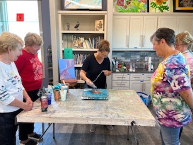 Acrylic Fluid Art-Acrylic Pour with Vanessa Spittler, Week 3