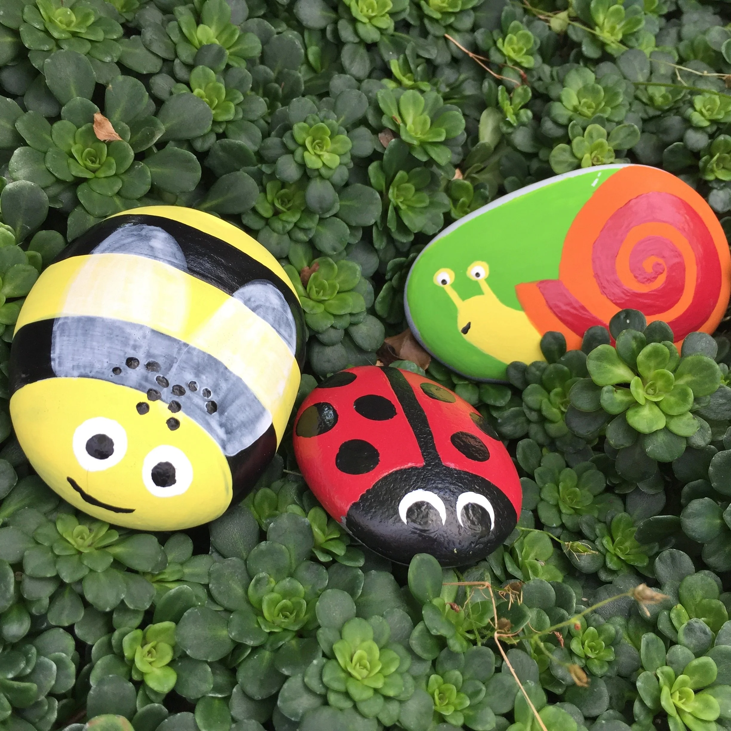 Painted Garden Rocks