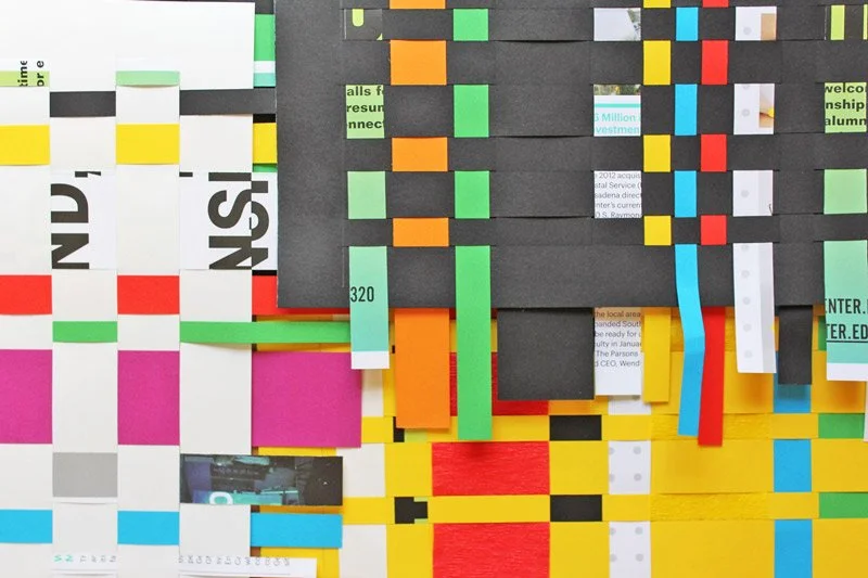 Paper Weaving Collage