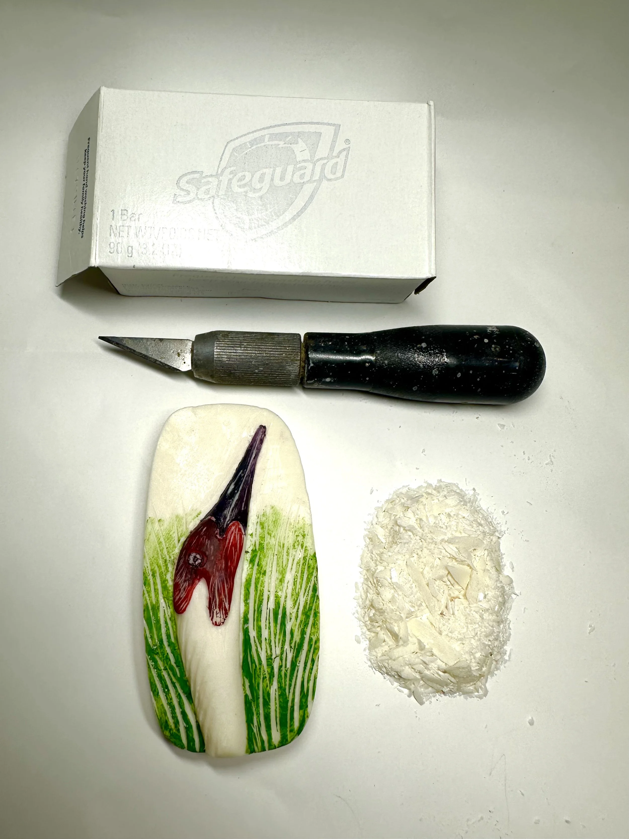Whooping Crane Soap Carving with Spencer Tinkham and Dr. Liz Smith