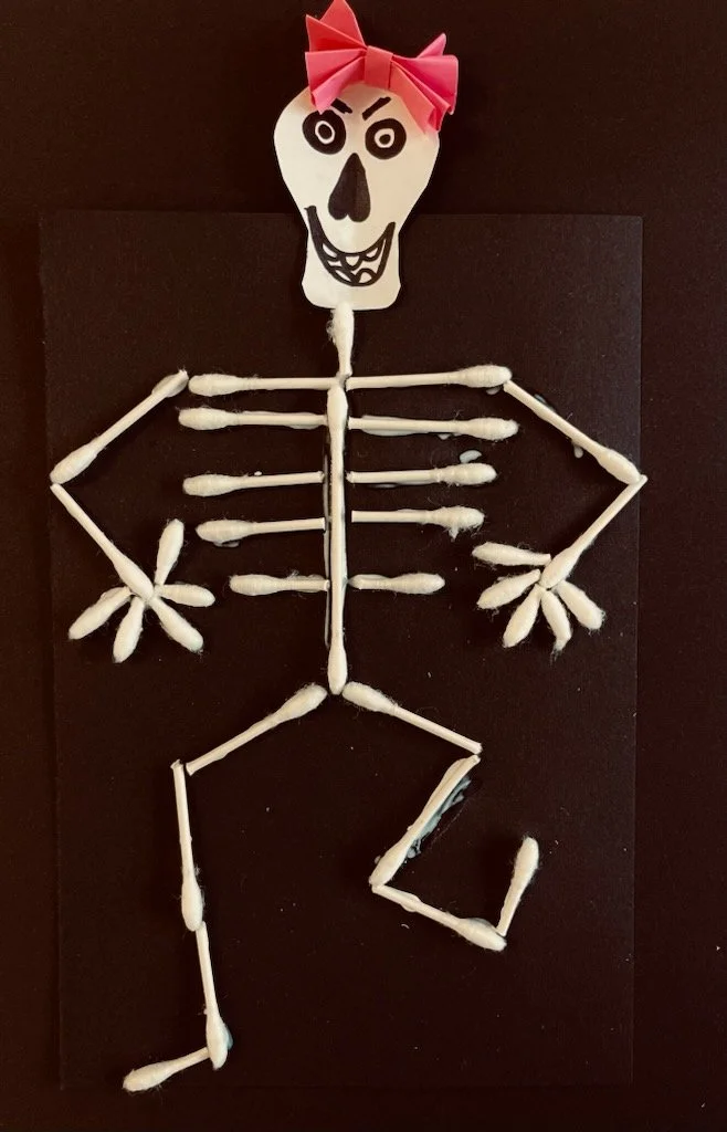 Skeleton Q-Tip Art
