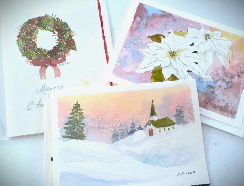 Hand-Made Watercolor Christmas Cards with Sandy Reese