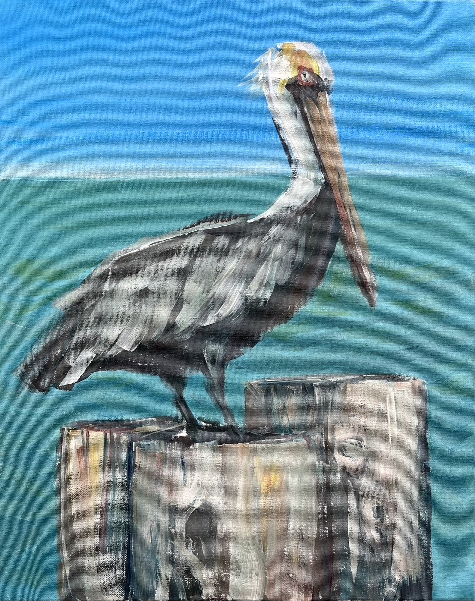 Let's Paint a Pelican with Greta Watkins $55 For Members