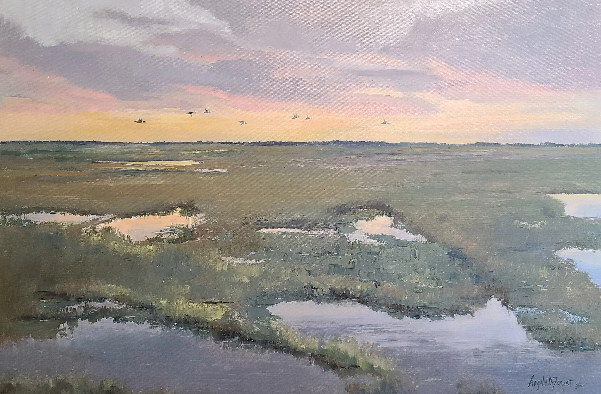Angalee DeForest Sunset at the Wildlife Refuge.jpg