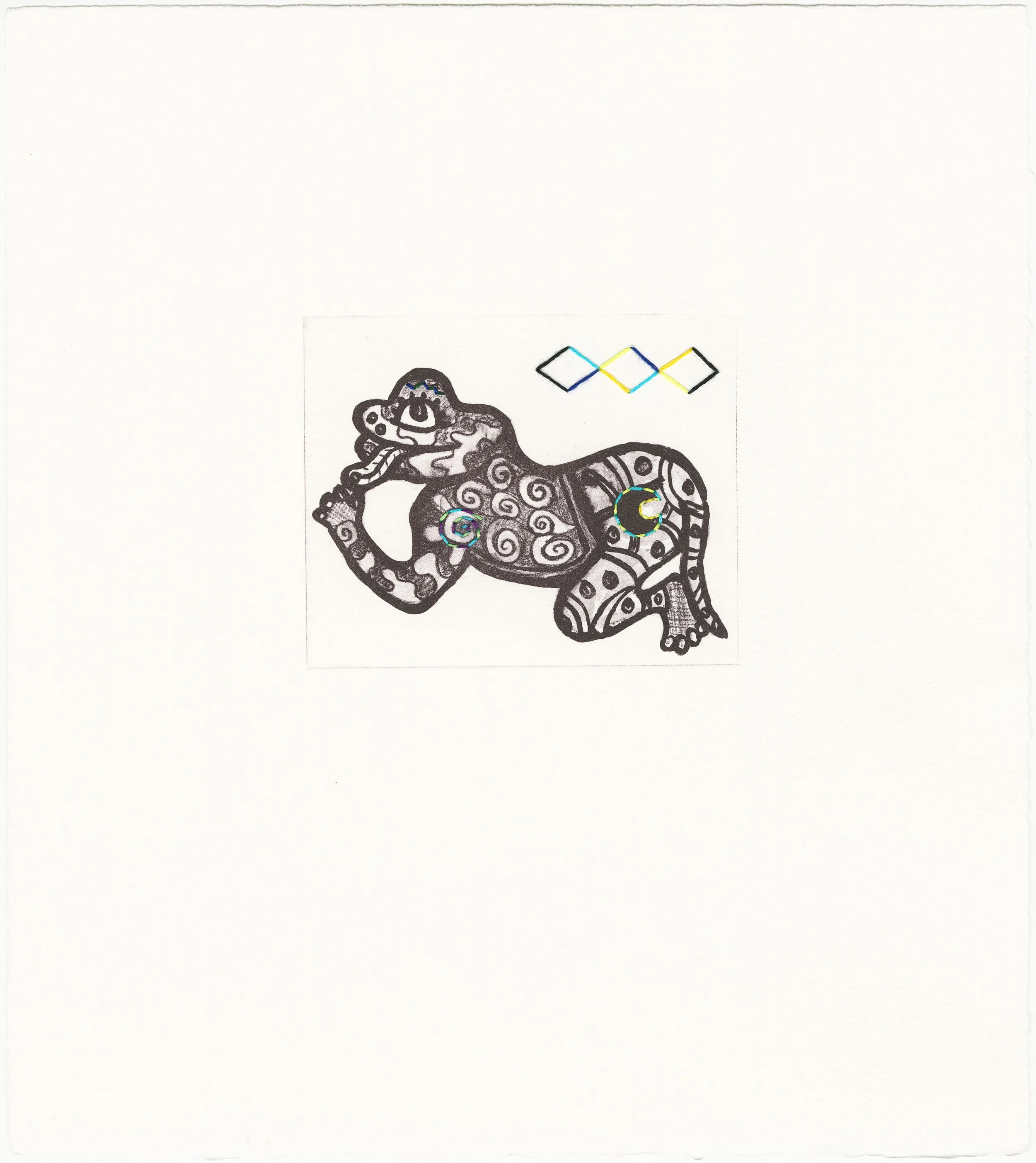 Cuetzpallin (Lizard) unframed.jpg