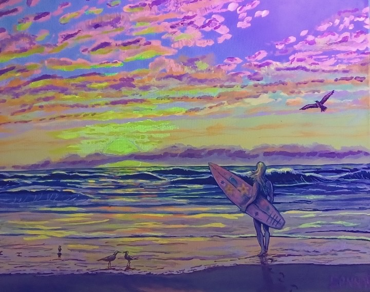 “Waiting on the Waves” Paint Along - Acrylic with Sue Bonnar