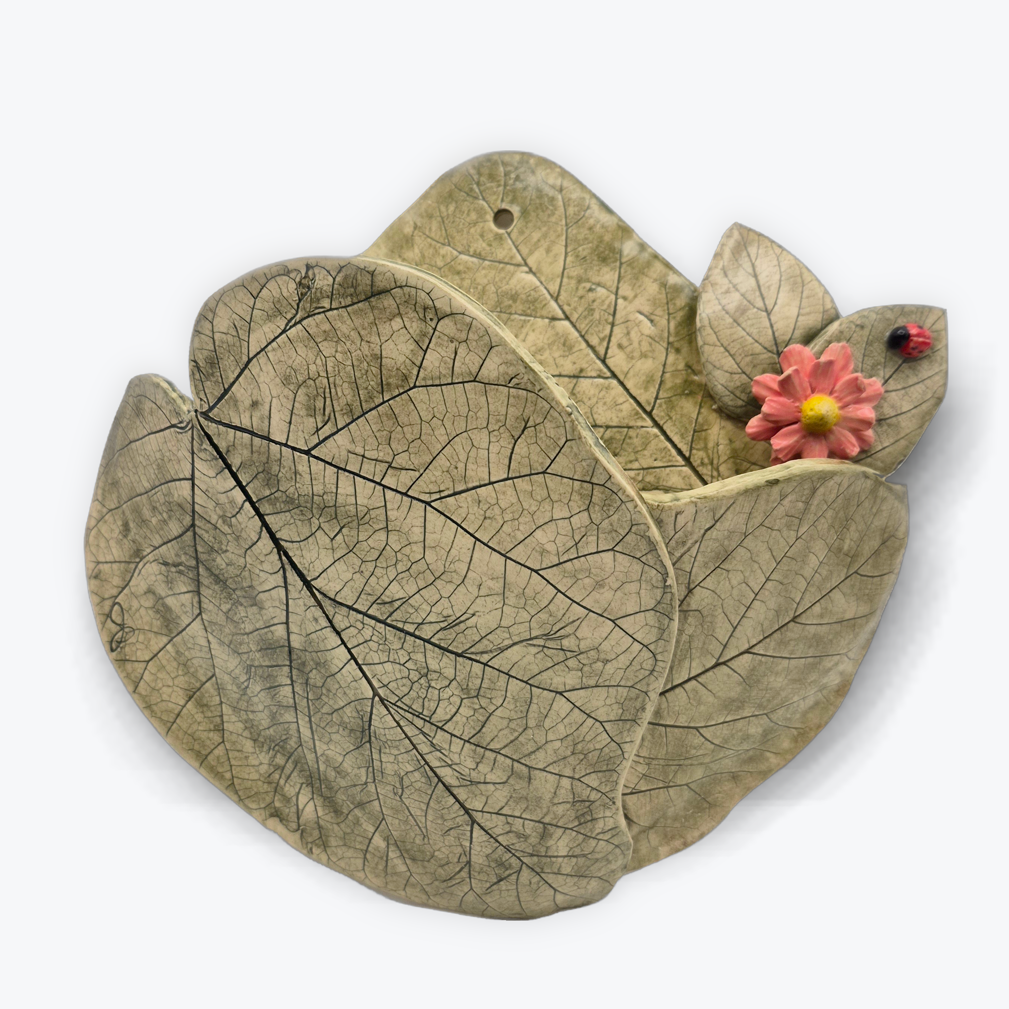 Hand Built Botanical Wall Pocket with Jennifer Phillips