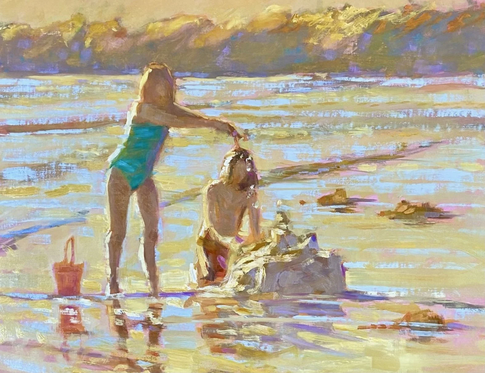 “A Day at the Beach”  the Impressionist Style of Julie Wende