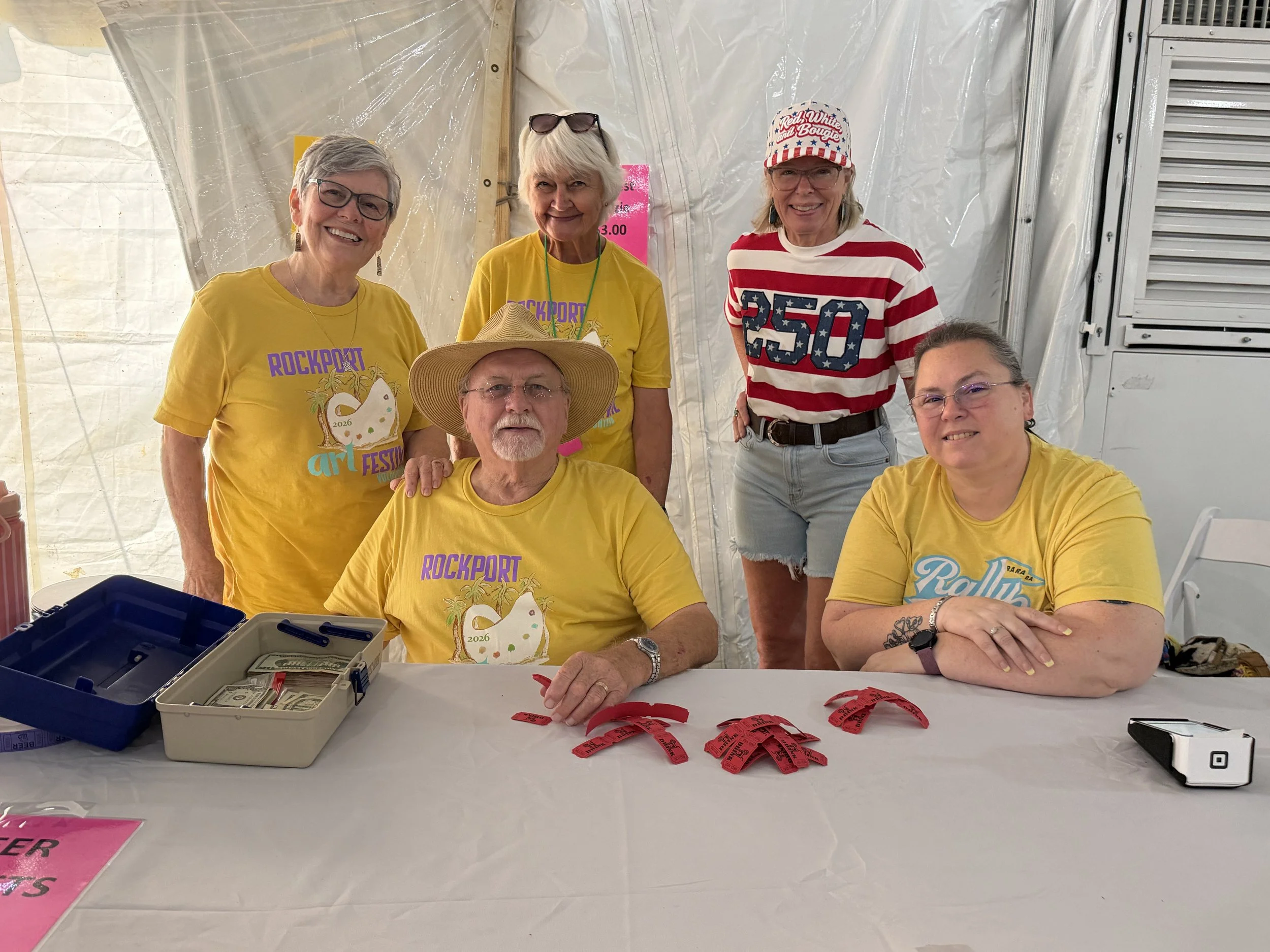 Janet and Beer Ticket Ladies.jpg