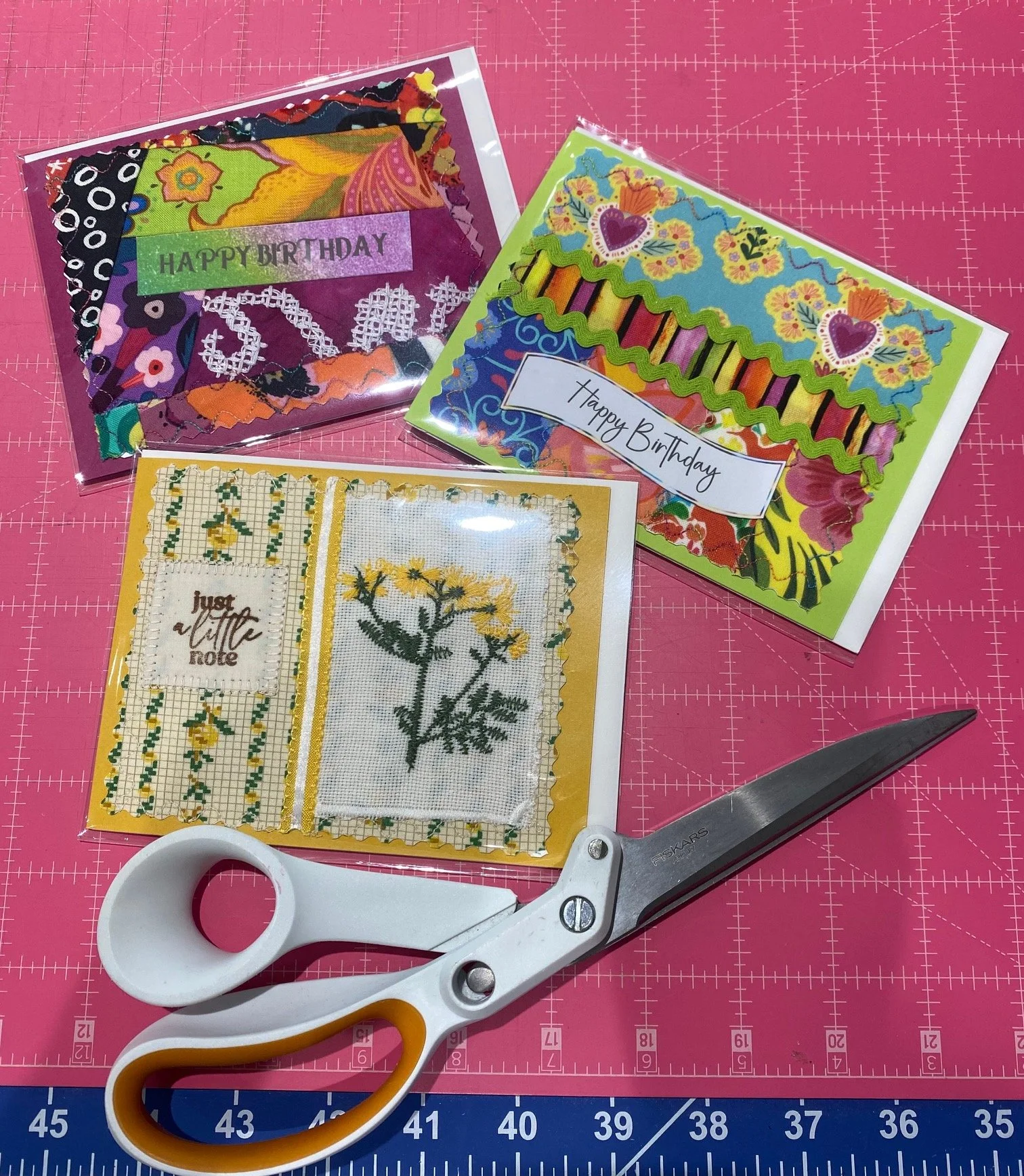 Paper and Fabric Greeting Cards with Susie Black