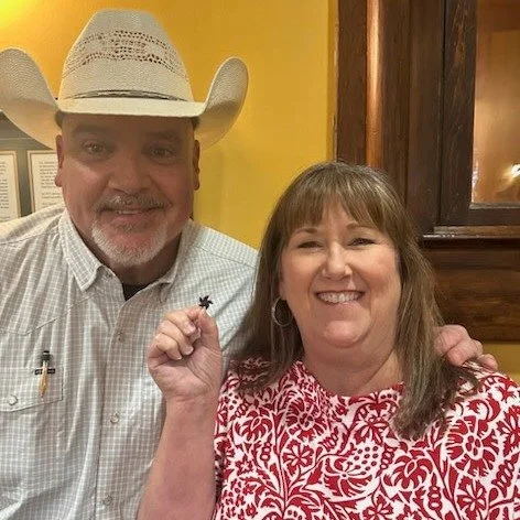 Sheriff Brad Norman with Cheryl Chambers, Ellis County Treasurer