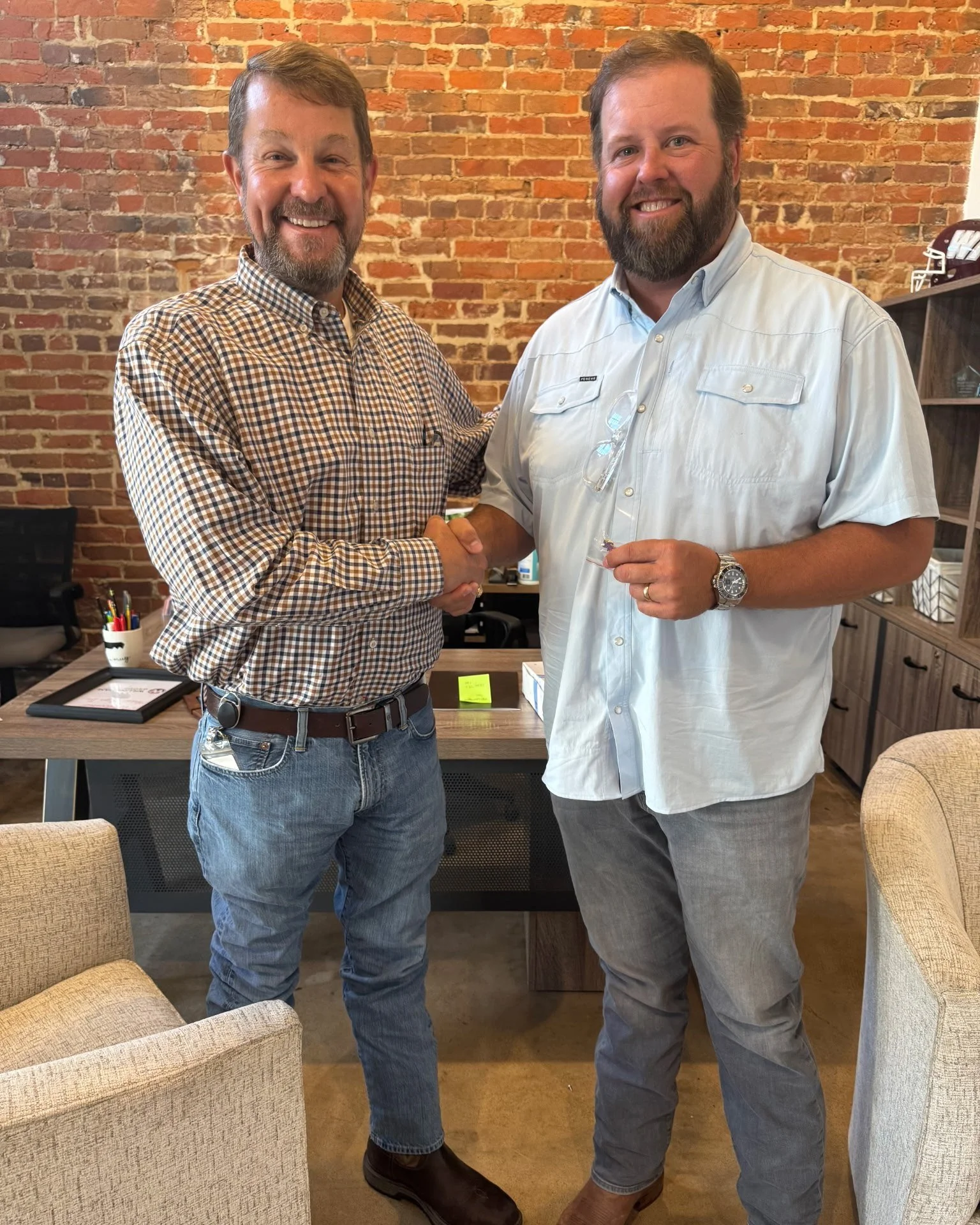 David Tuttle, Board Member, with David Espedal of Espedal Design Construct