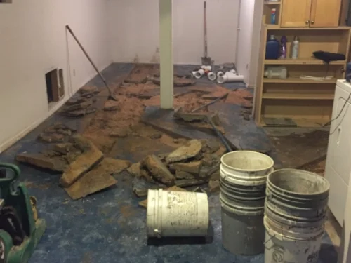 Excavating 90 year old pipes and updating the laundry plumbing was the first step in our basement renovation. Buying a fixer upper lets you take care of big projects before you move in, and make the space perfect for you starting at Day 1.
