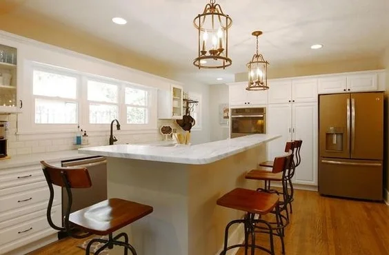 Less than a year after we purchased our fixer upper and started renovations, we now enjoy a kitchen that before we only dreamed of!