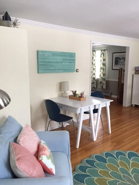 View from the from entrance, looking back into the dining room.