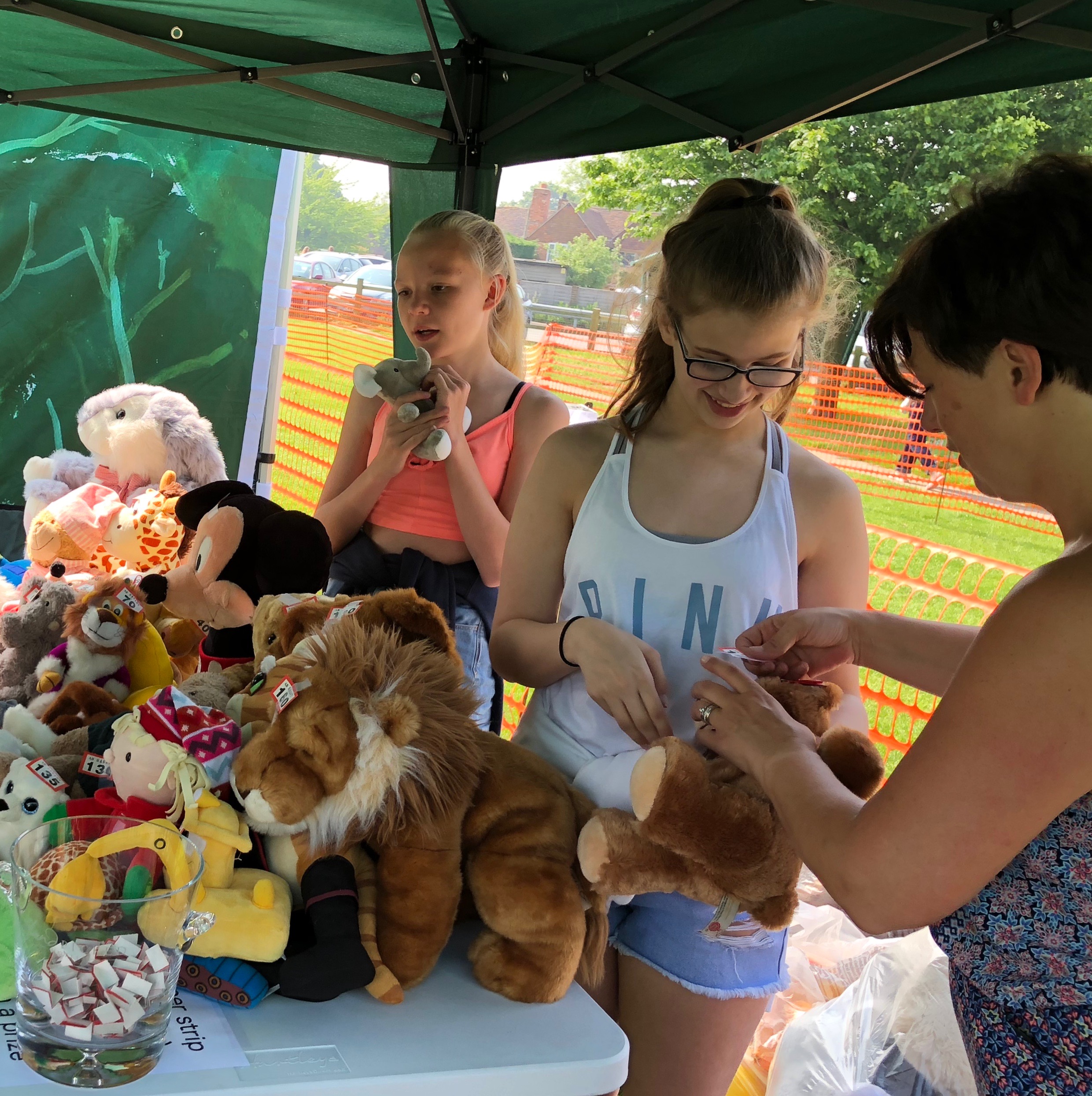 Getting the teddy bear tombola ready.jpeg