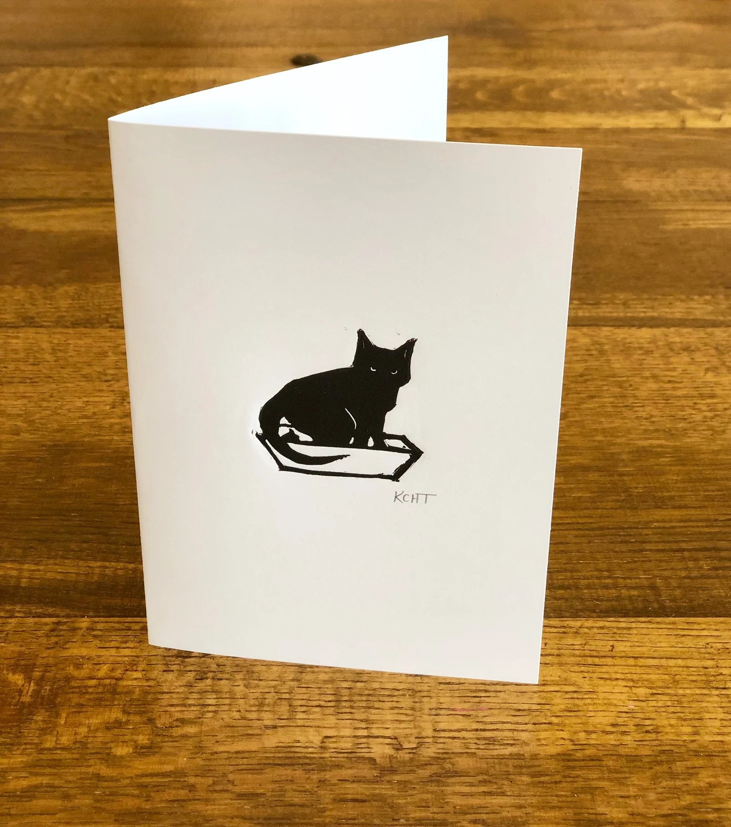 Pooping Cat Card