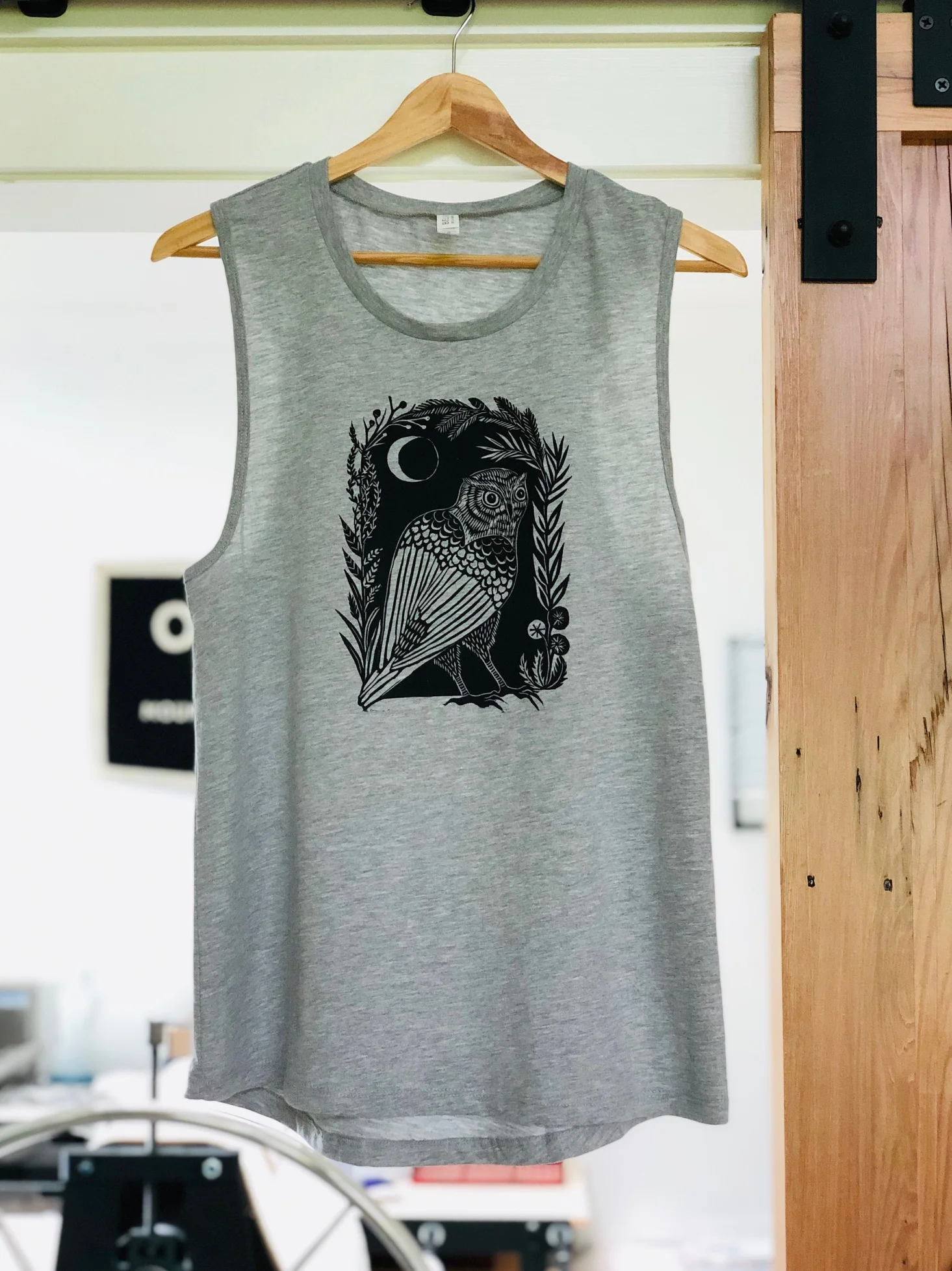 Nocturnal block print tank