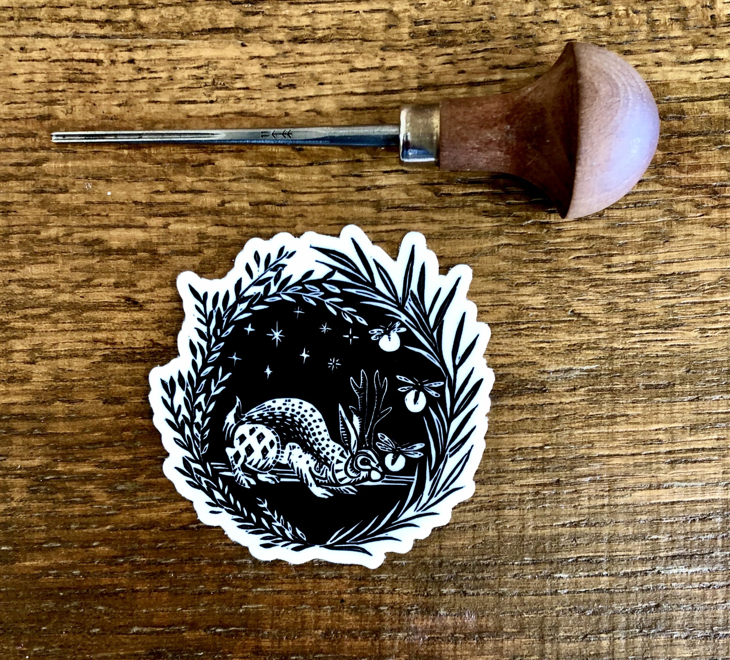 Light the way sticker