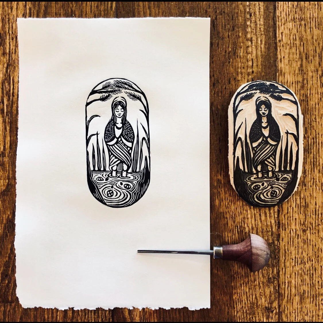 "Bayou Lady" print