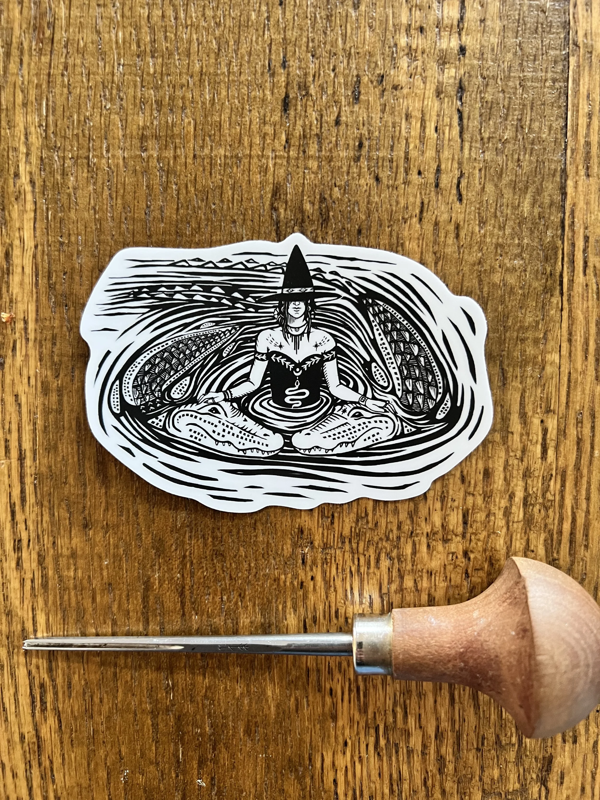 Swamp Witch Summer sticker