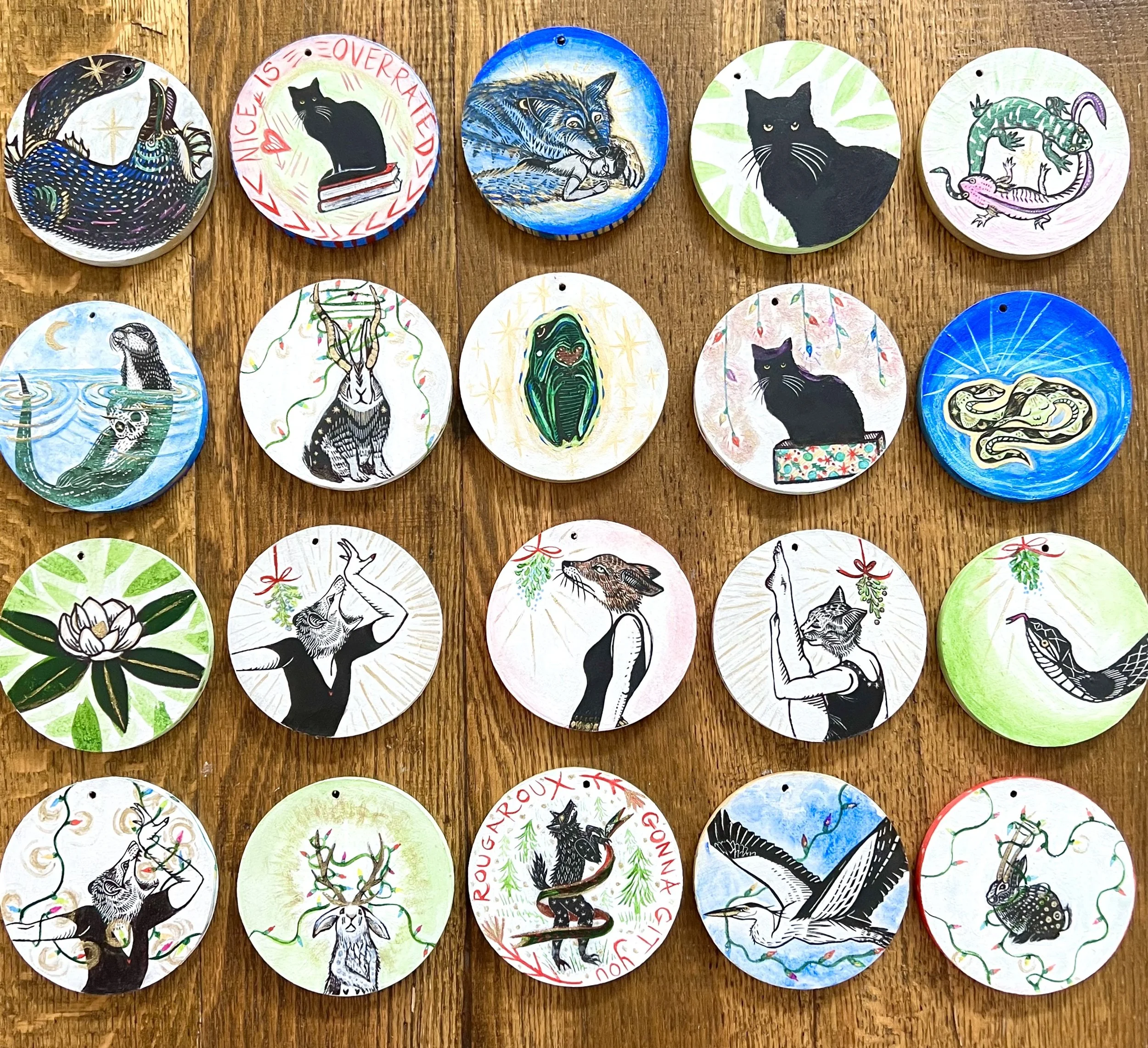 Handpainted ornaments