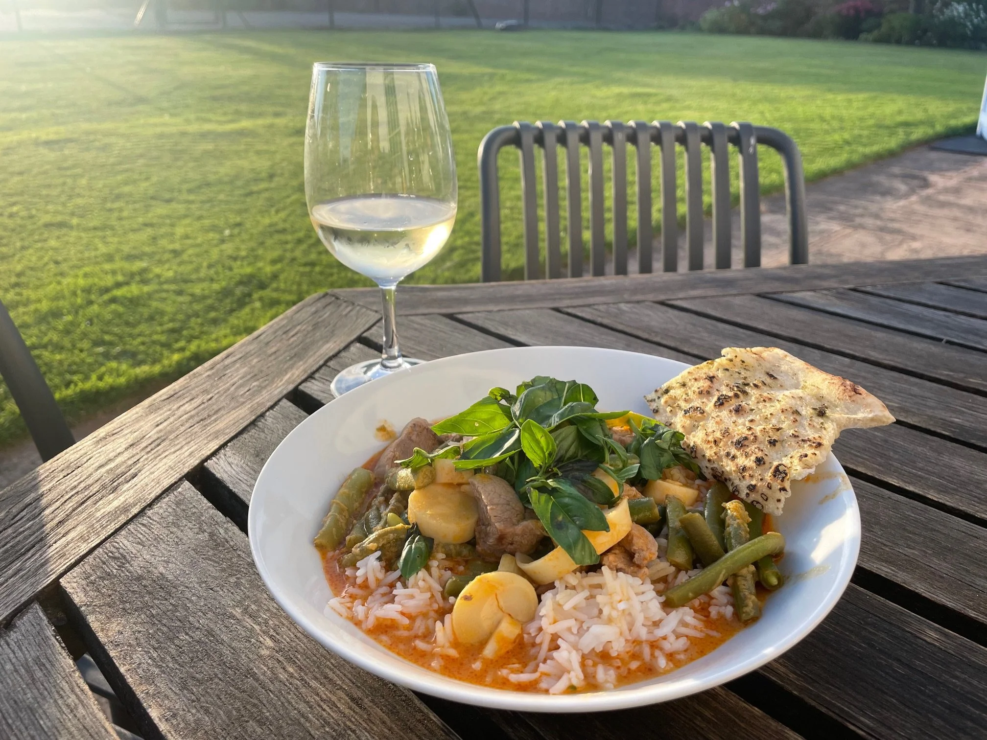 Red Pork Curry with Green Beans