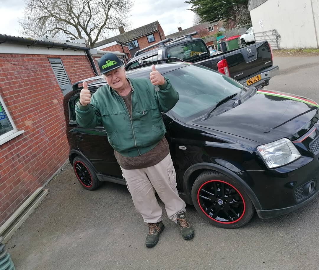This man is a true inspiration! Happy to have his photo taken next to his pride and joy whilst very happily wearing one of our snapbacks.

Not only at 80 odd is he still following his passion for cars, but almost every other sentence is a joke, never