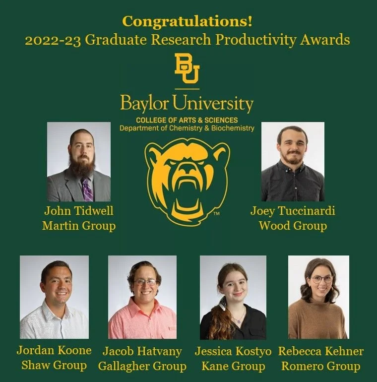 Jacob Hatvany recieves departmental productivity award