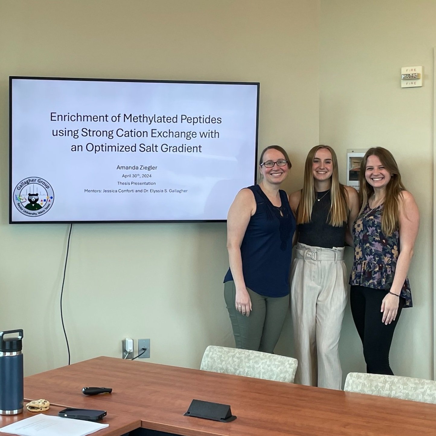 Amanda defends her honor thesis!