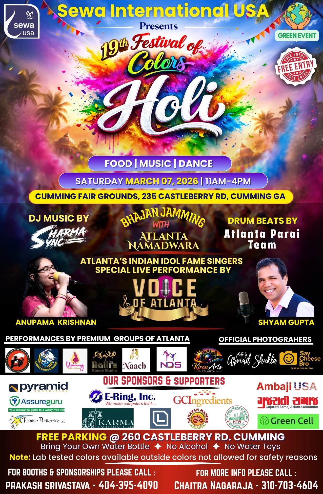 SEWA Holi Festival 