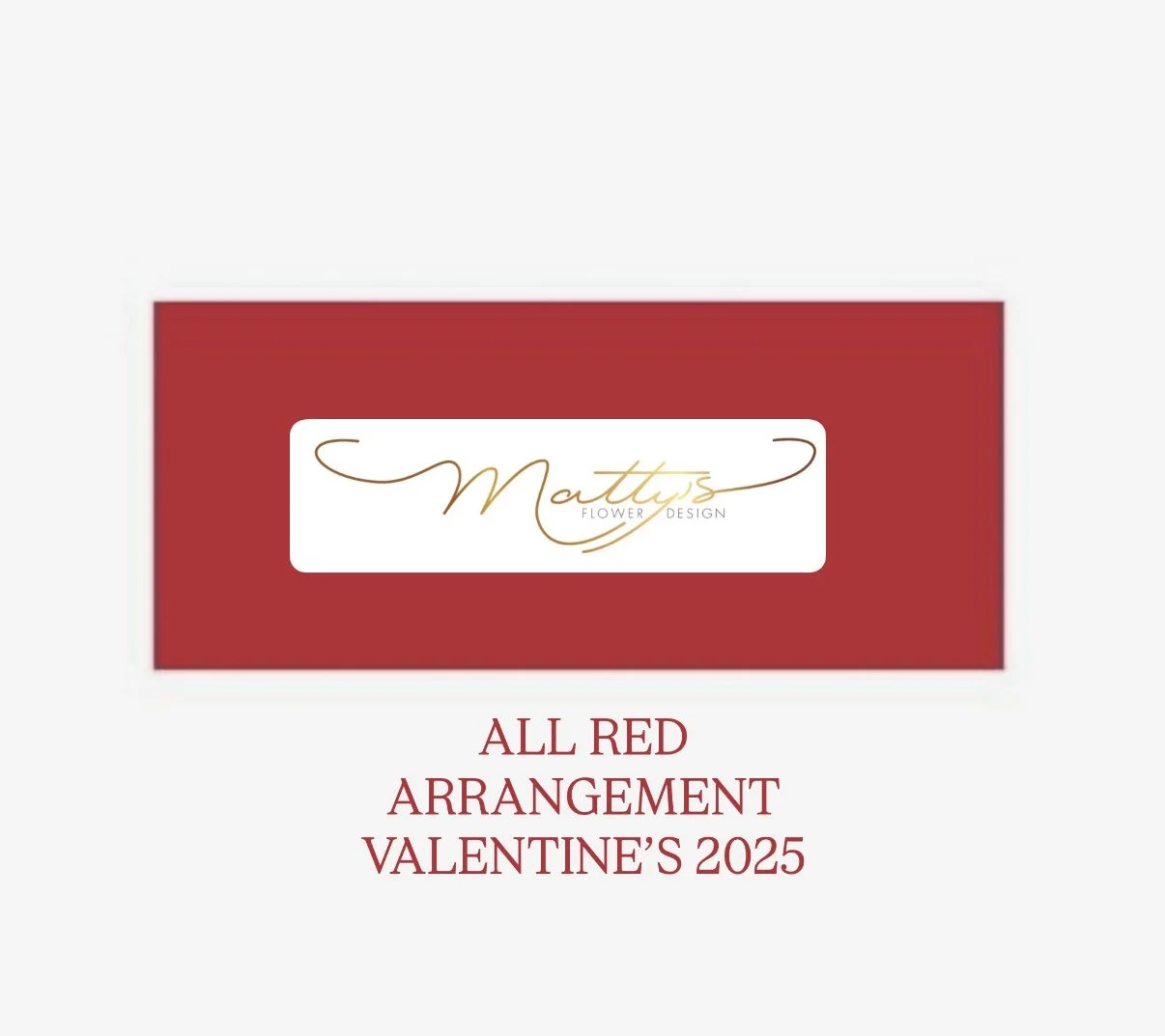 All Red Flowers Arrangement $350