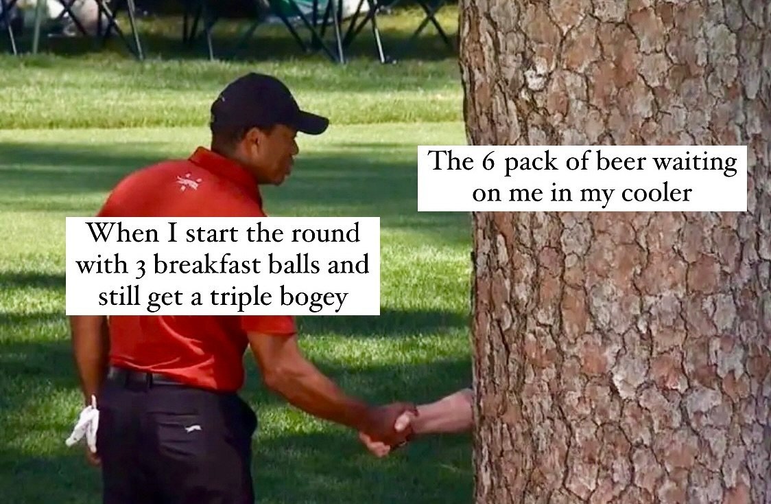 Can&rsquo;t shoot but I can still drink some Calamity Janes 🤷&zwj;♀️🍻⛳️

#golfmemes #golf #golfers #tigerwoods #beer