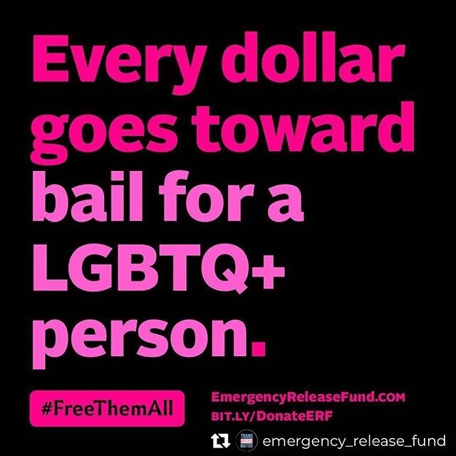 1 in 10 people in NYC jails have tested positive for COVID. @emergency_release_fund is raising and posting bail for pretrial medically vulnerable individuals and anyone who identifies as LGBTQ. Help #freethemall this #pridemonth. 
Venmo: @emergencyre