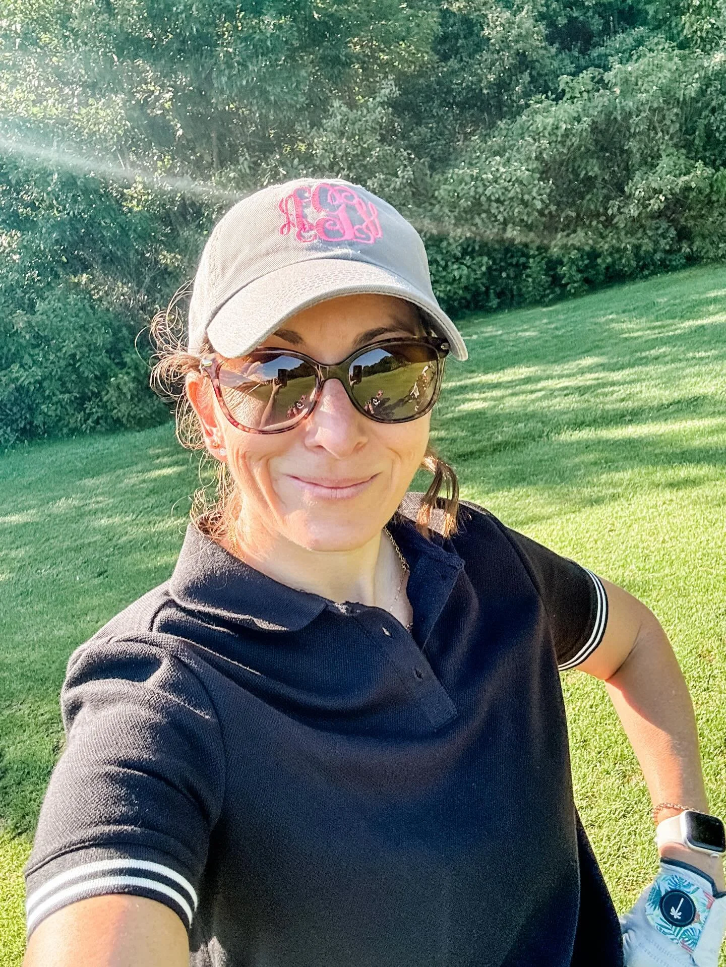 All sunshine and smiles ⛳️ 

Not pictured: lots of mosquitoes, several bad shots, some great shots, no lost balls (for me), lots of steps, fresh air and mostly fun. 

Happy Saturday! ☀️